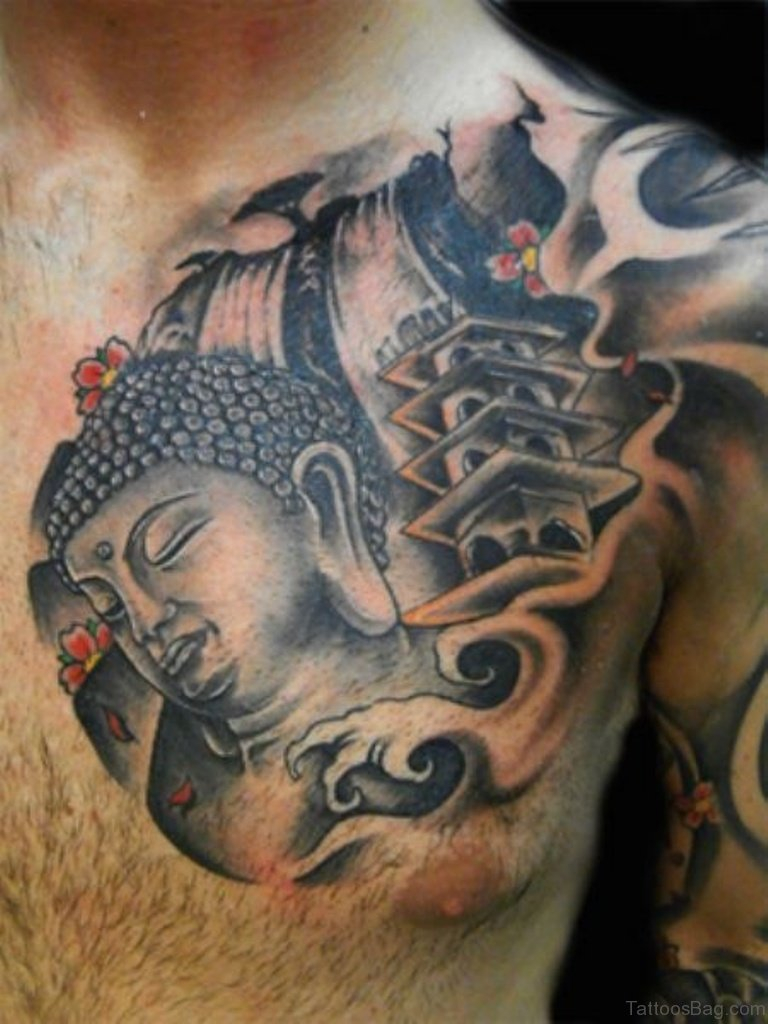 41 Religious Buddha Tattoos For Chest with regard to measurements 768 X 1024