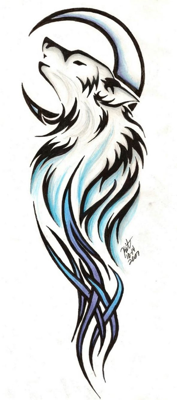 42 Latest Wolf Tattoos Designs with sizing 591 X 1334