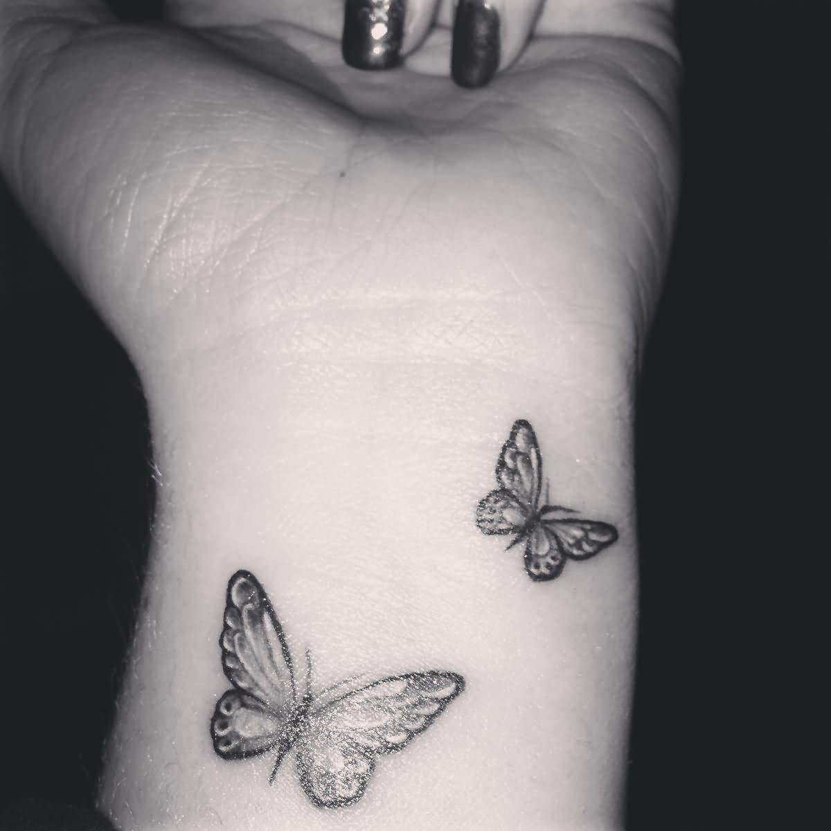 43 Awesome Butterfly Tattoos On Wrist in dimensions 1200 X 1200