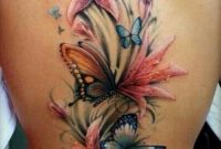 43 Lily With Butterfly Tattoos Ideas inside size 736 X 1210