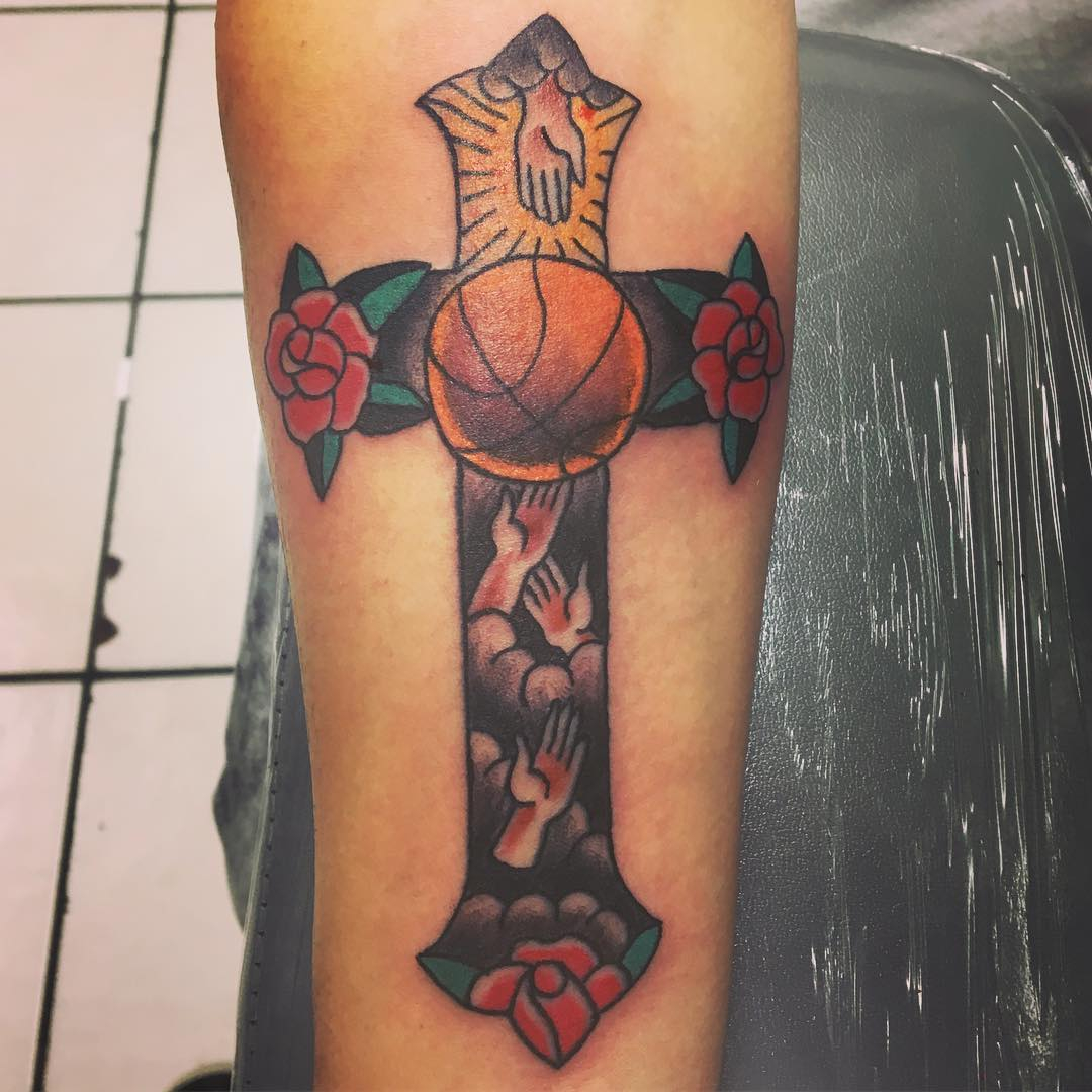 45 Best Basketball Tattoos Designs Meanings Famous Celebs2019 within size 1080 X 1080