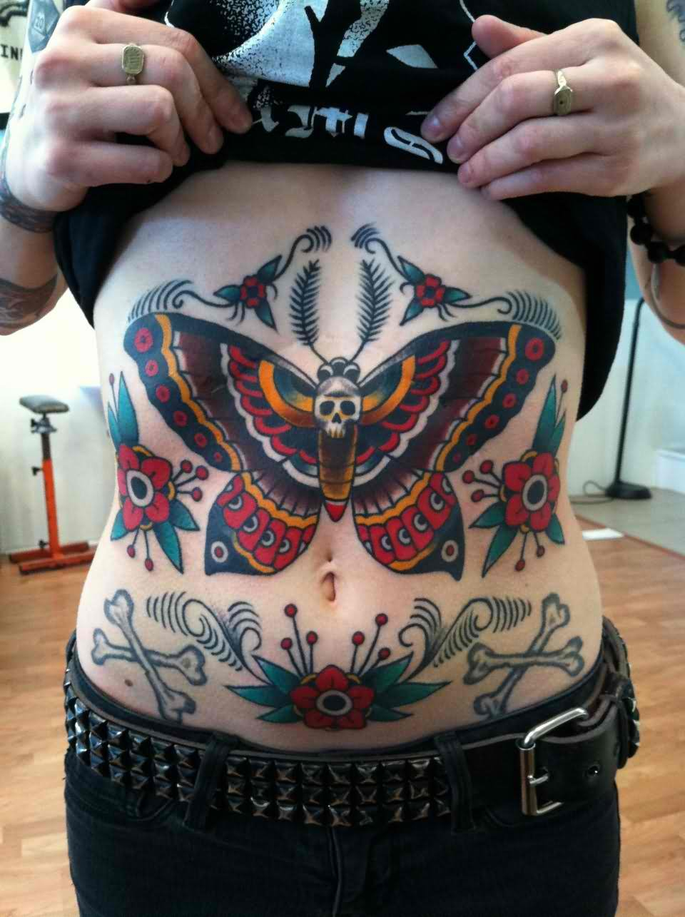 45 Traditional Stomach Tattoos pertaining to size 960 X 1285