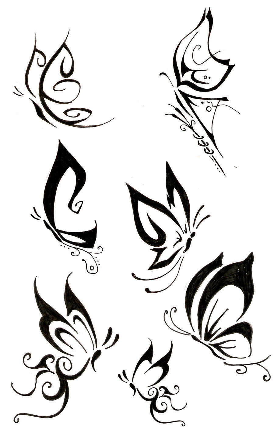 45 Tribal Butterfly Tattoo Designs with size 900 X 1409