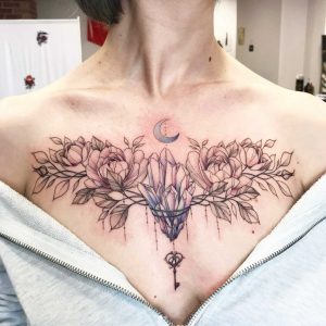 48 Beautiful Tattoos For Women Over 40 Coffee Chest Tattoo pertaining to sizing 1024 X 1019