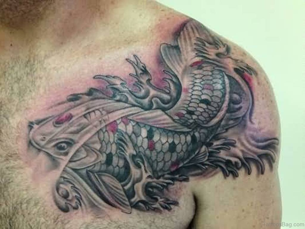 48 Magnificent Fish Tattoos Designs On Chest pertaining to proportions 1024 X 768