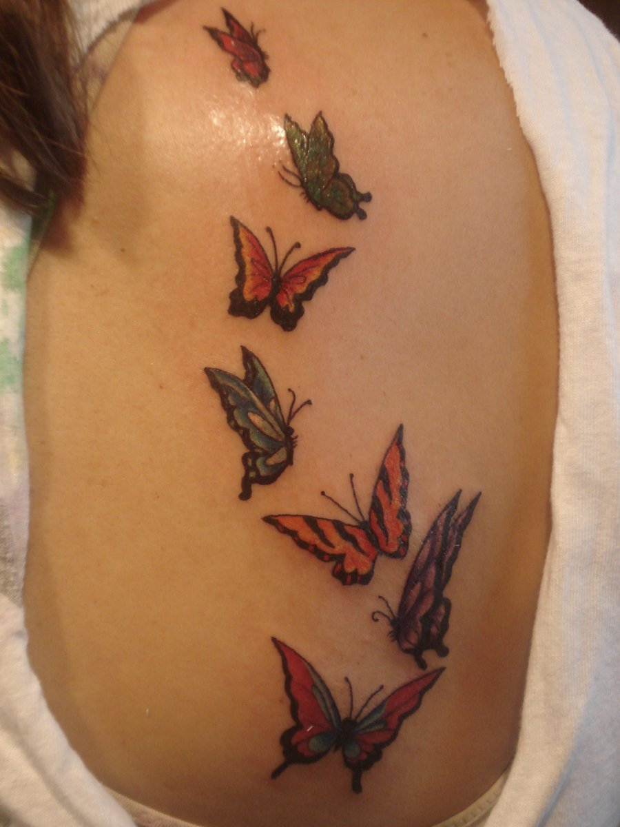 50 Amazing 3d Butterfly Tattoos throughout sizing 900 X 1200