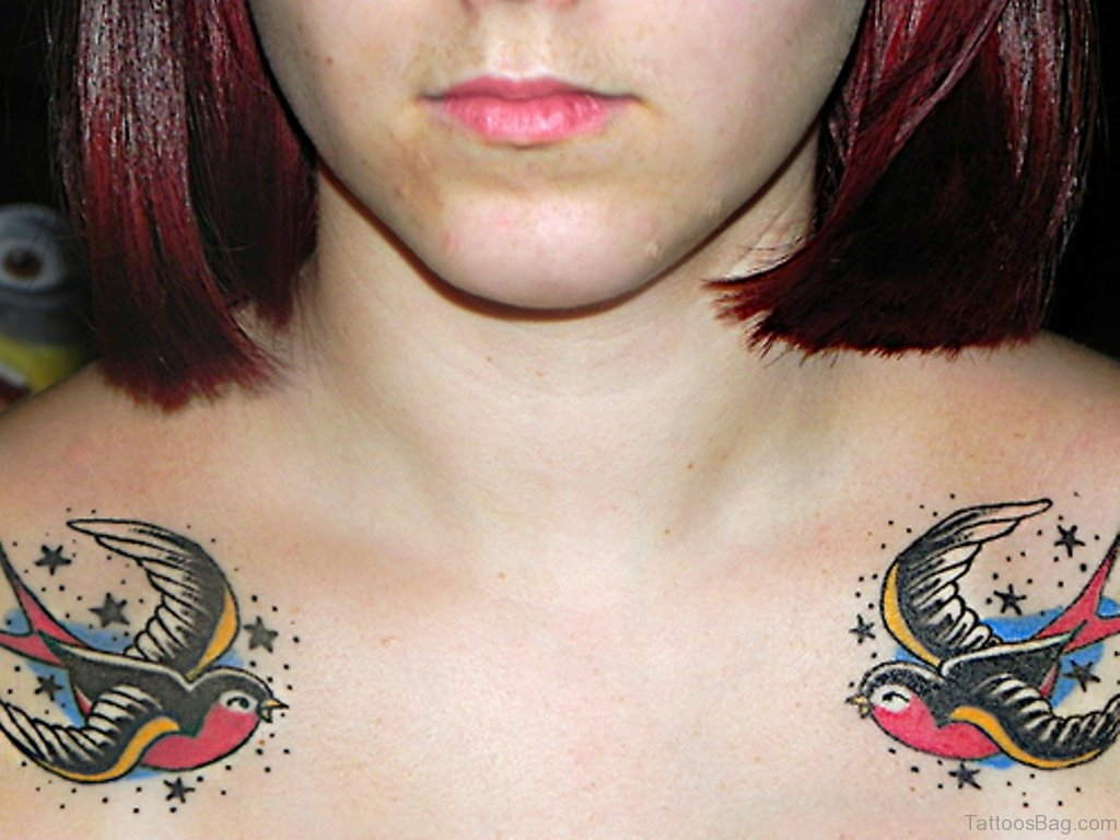 50 Beautiful Swallow Tattoos On Chest throughout dimensions 1024 X 768