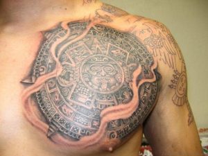 50 Best Zodiac Aztec Tattoos On Chest with size 1024 X 768