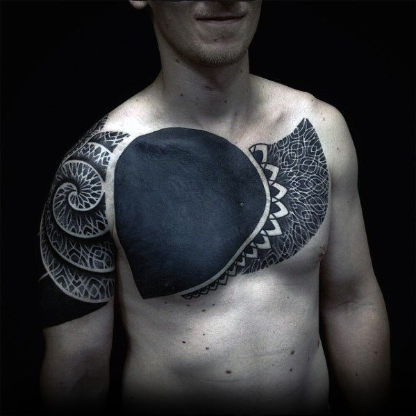 50 Chest Cover Up Tattoos For Men Upper Body Design Ideas intended for sizing 599 X 599