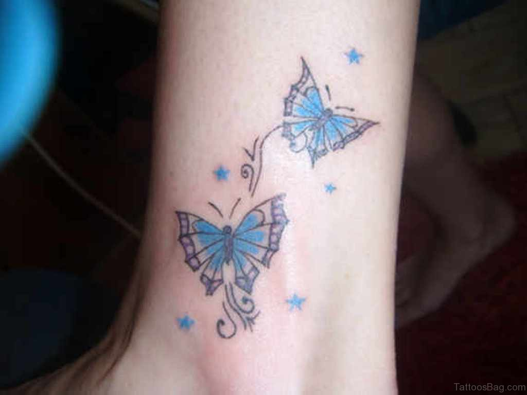 50 Excellent Butterfly Tattoos On Ankle inside size 1024 X 768