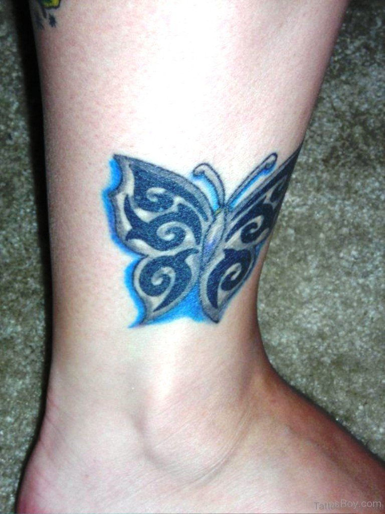 50 Fabulous Butterfly Tattoos On Ankle in size 768 X 1024