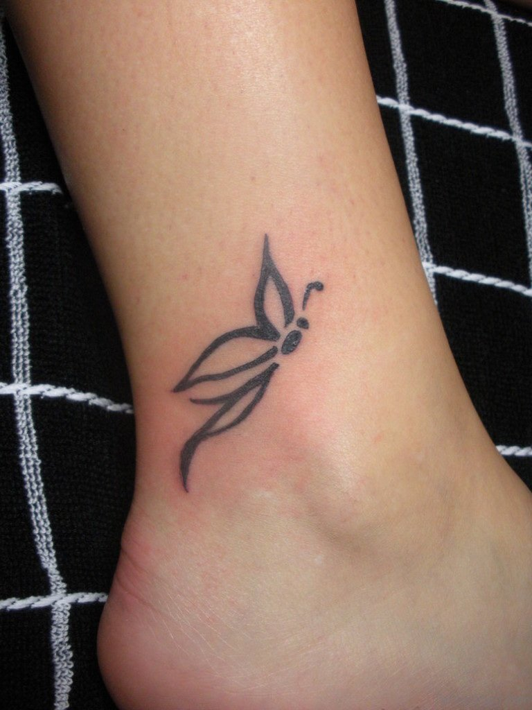 50 Fabulous Butterfly Tattoos On Ankle in sizing 768 X 1024