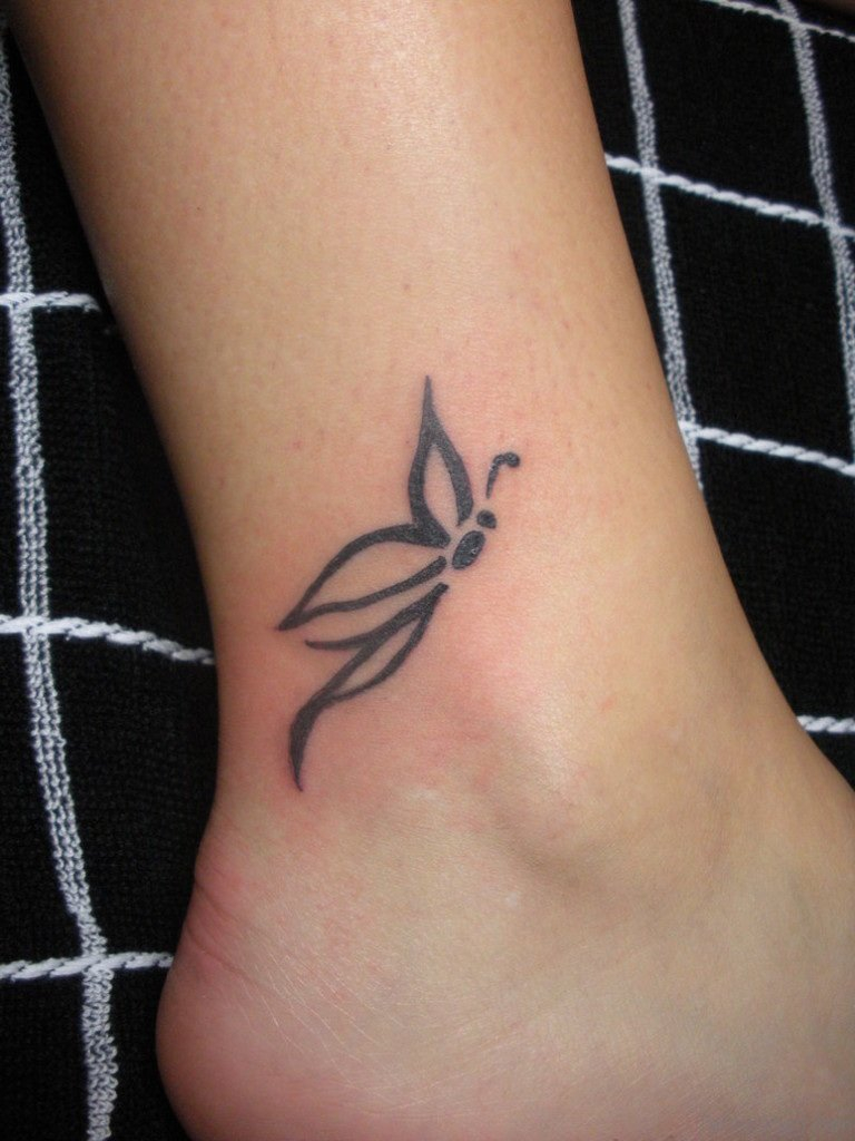 50 Fabulous Butterfly Tattoos On Ankle inside size 768 X 1024