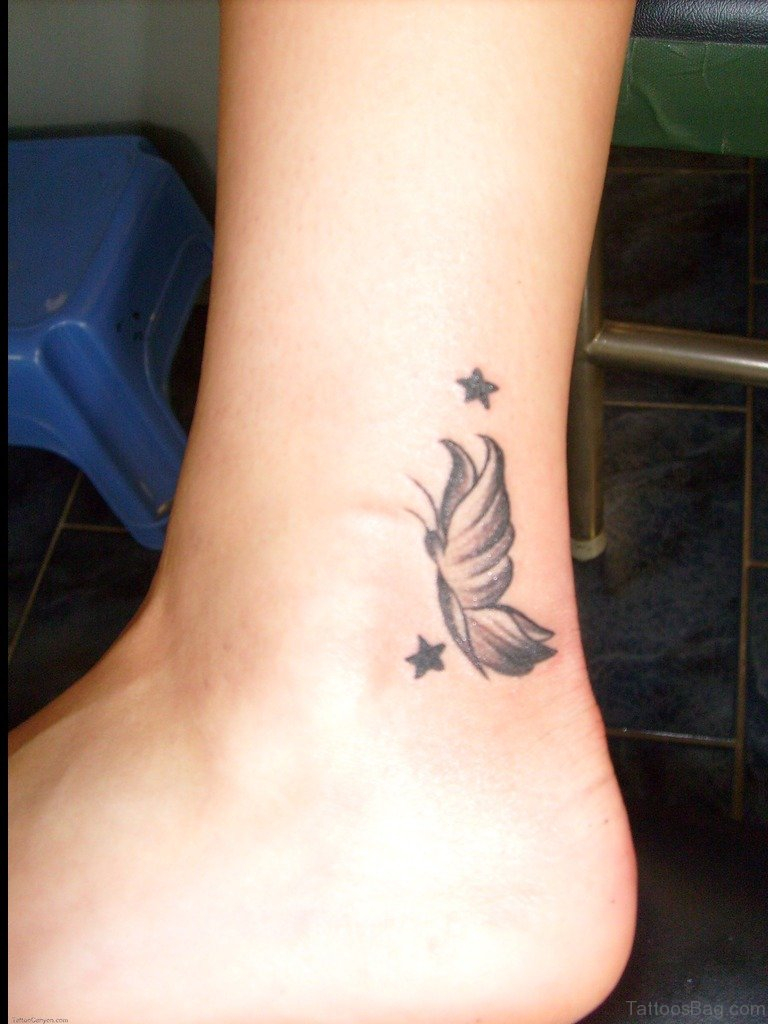 50 Fabulous Butterfly Tattoos On Ankle with regard to sizing 768 X 1024