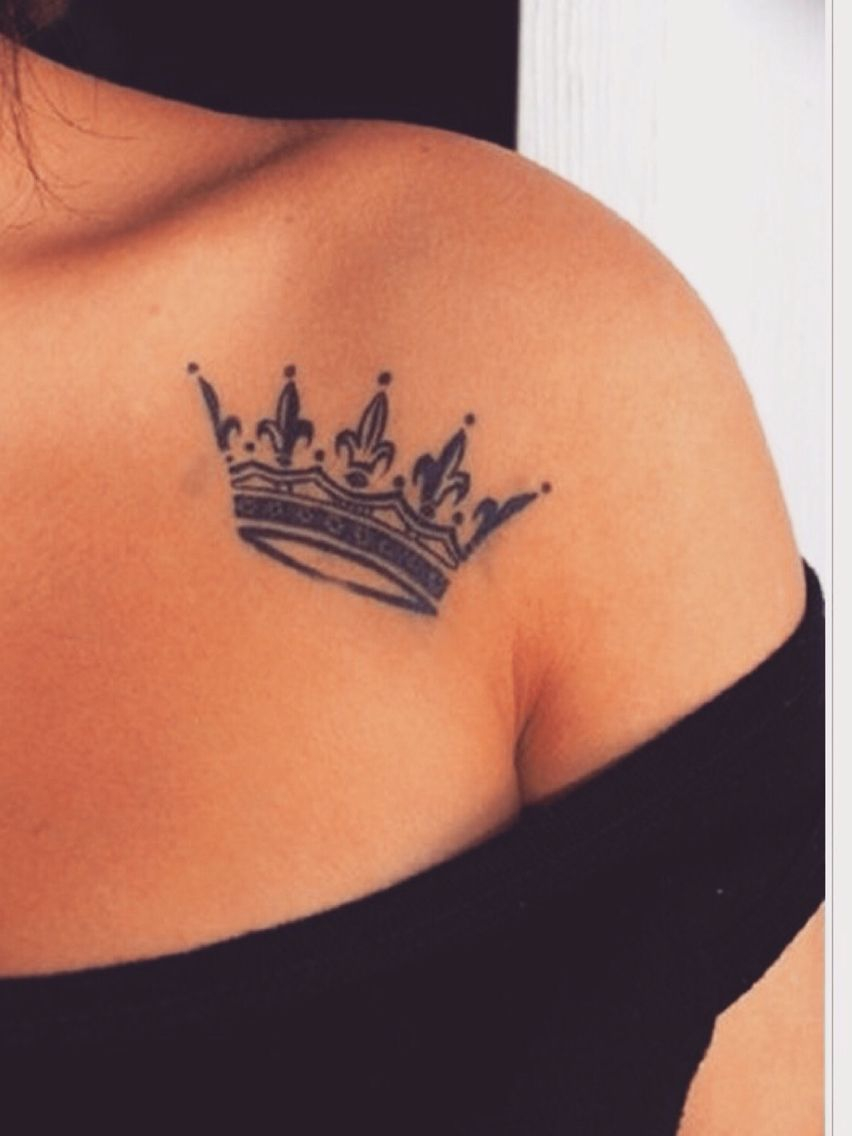 50 Meaningful Crown Tattoos Tattoos And Piercings Crown Tattoo pertaining to proportions 852 X 1136