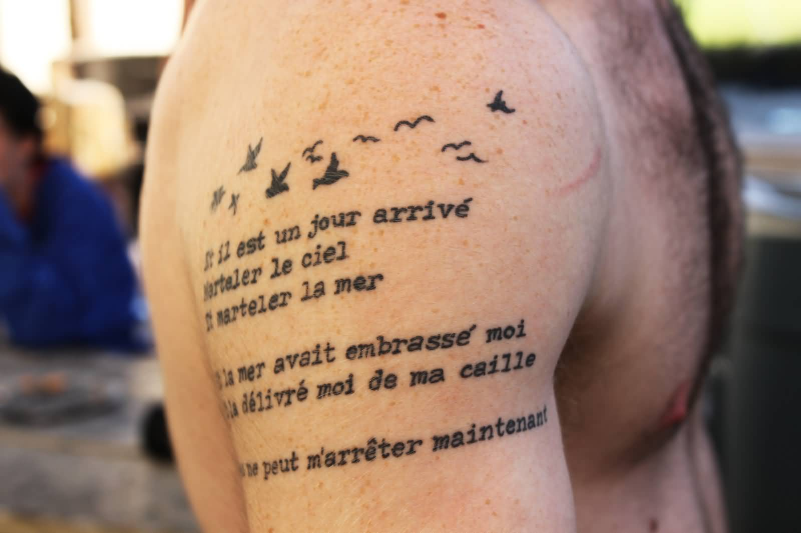 50 Most Attractive Poem Tattoos Golfian regarding proportions 1600 X 1066