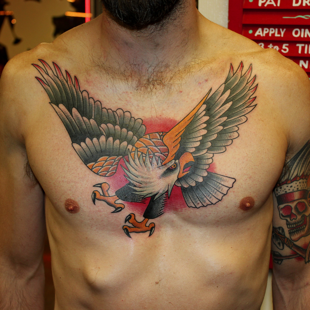 50 Popular Eagle Chest Tattoos Ideas With Meanings for proportions 1024 X 1024