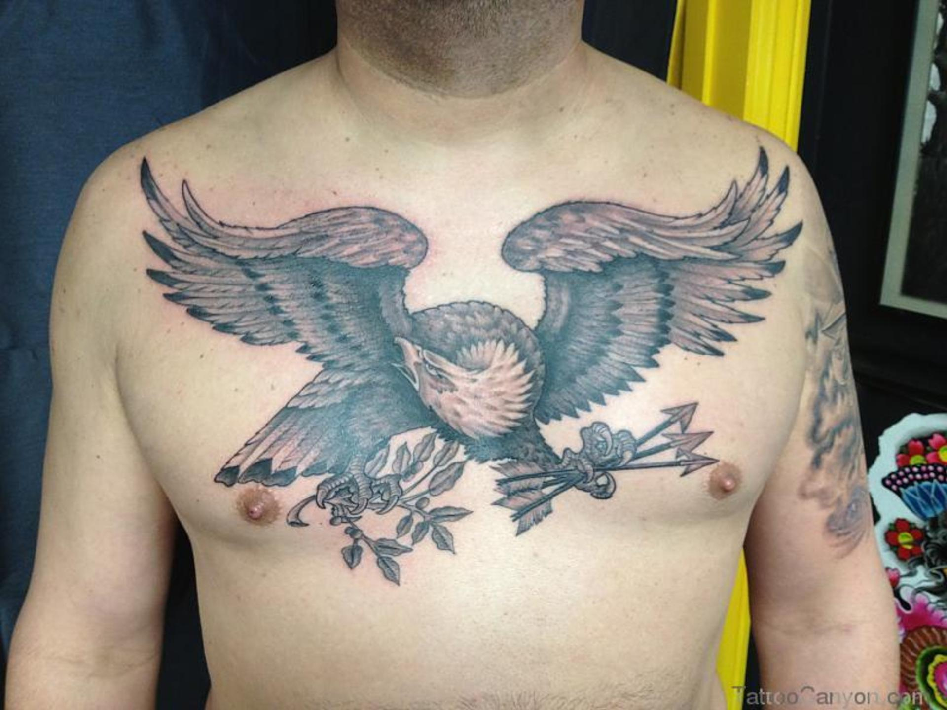 50 Popular Eagle Chest Tattoos Ideas With Meanings pertaining to size 1920 X 1440