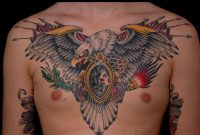 50 Popular Eagle Chest Tattoos Ideas With Meanings throughout proportions 3068 X 1930