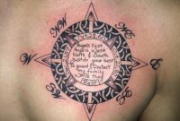 51 Attractive Compass Tattoo Design On Chest with dimensions 768 X 1024