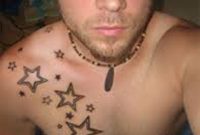 51 Great Stars Tattoos On Chest with regard to sizing 768 X 1024
