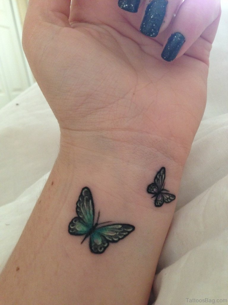 54 Divine Butterfly Wrist Tattoos Design pertaining to proportions 768 X 1024