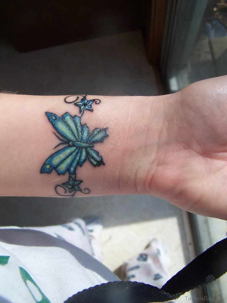 54 Divine Butterfly Wrist Tattoos Design regarding sizing 768 X 1024