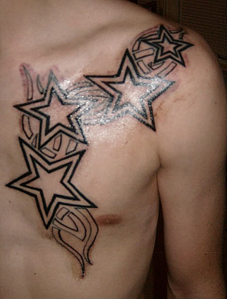 54 Star Tattoos Ideas For Men intended for dimensions 777 X 1023