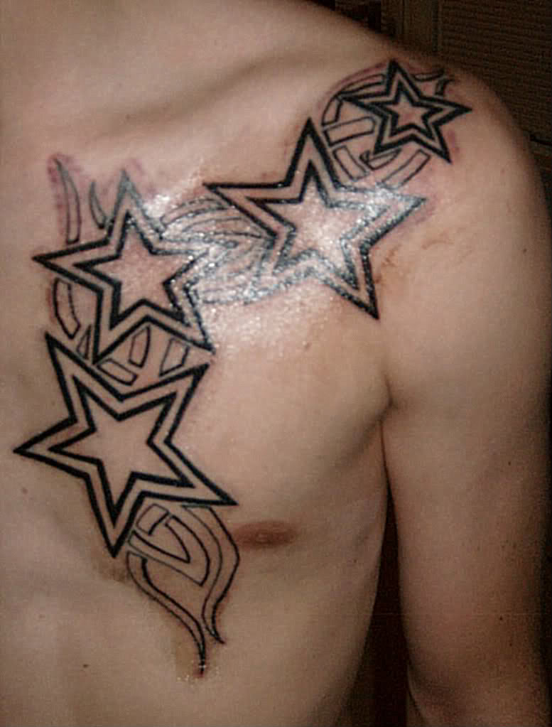 54 Star Tattoos Ideas For Men throughout size 777 X 1023