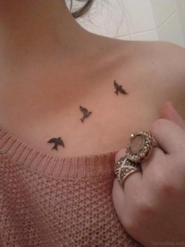 55 Favorite Birds Tattoos On Chest within dimensions 768 X 1024