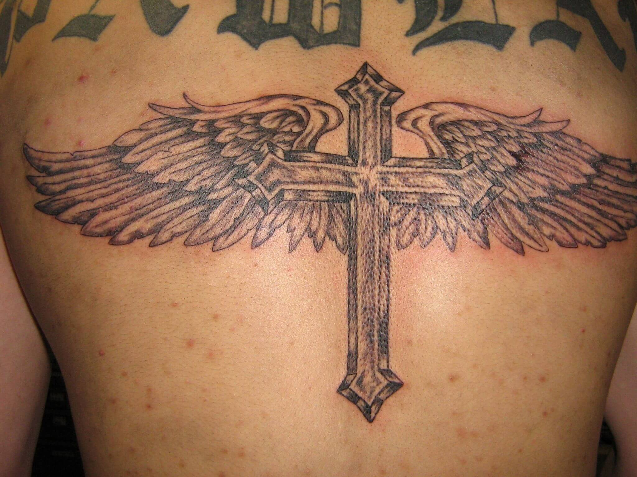 Cross Chest Tattoo • Arm Tattoo Sites