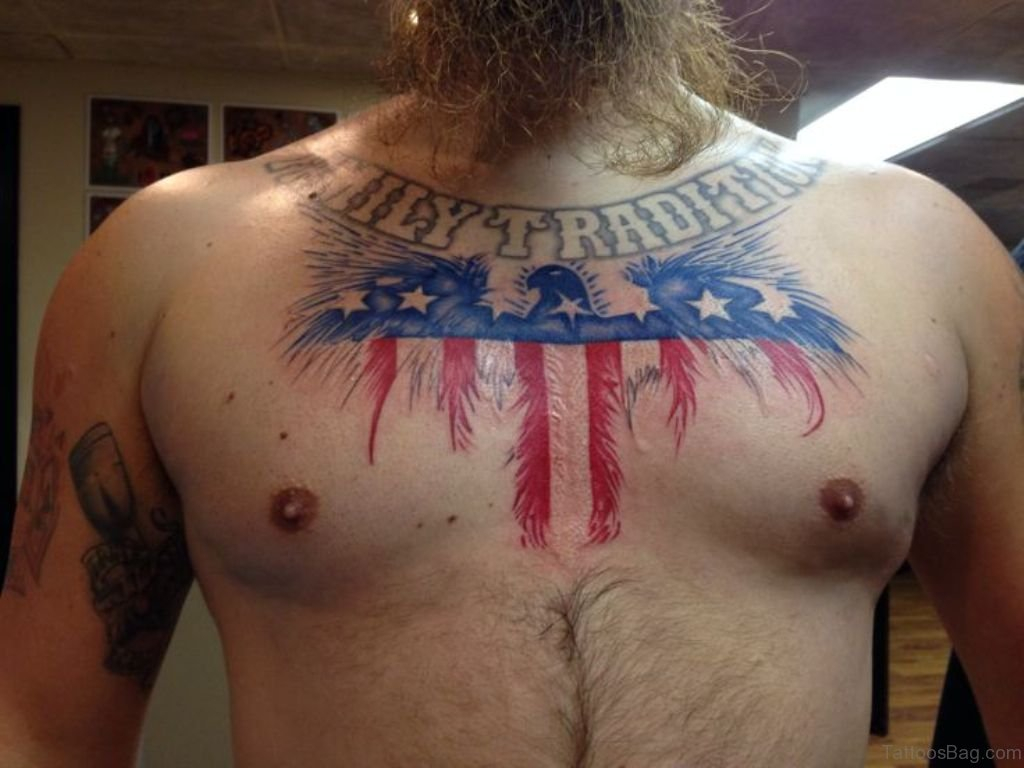57 Classic Flag Tattoos On Chest intended for measurements 1024 X 768