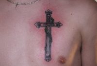 59 Good Looking Cross Tattoos Designs For Chest for sizing 1024 X 768