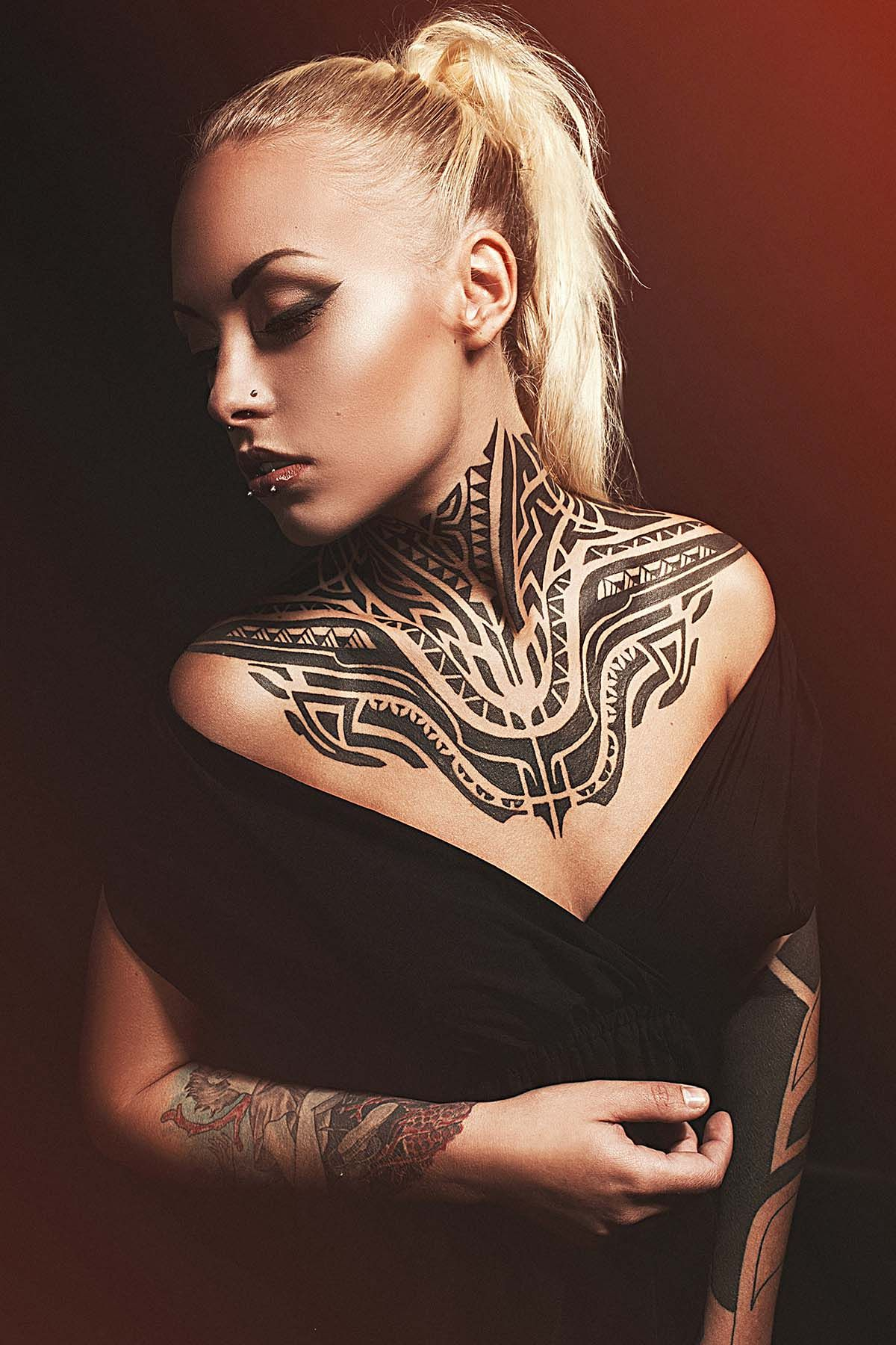 60 Awesome Neck Tattoos Tattoos Piercings Tribal Tattoos intended for measurements 1200 X 1800