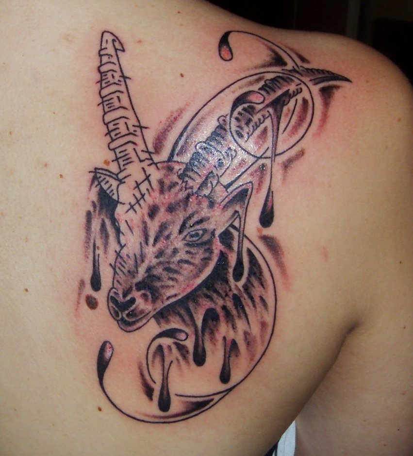 60 Beautiful Capricorn Tattoos with regard to proportions 851 X 939