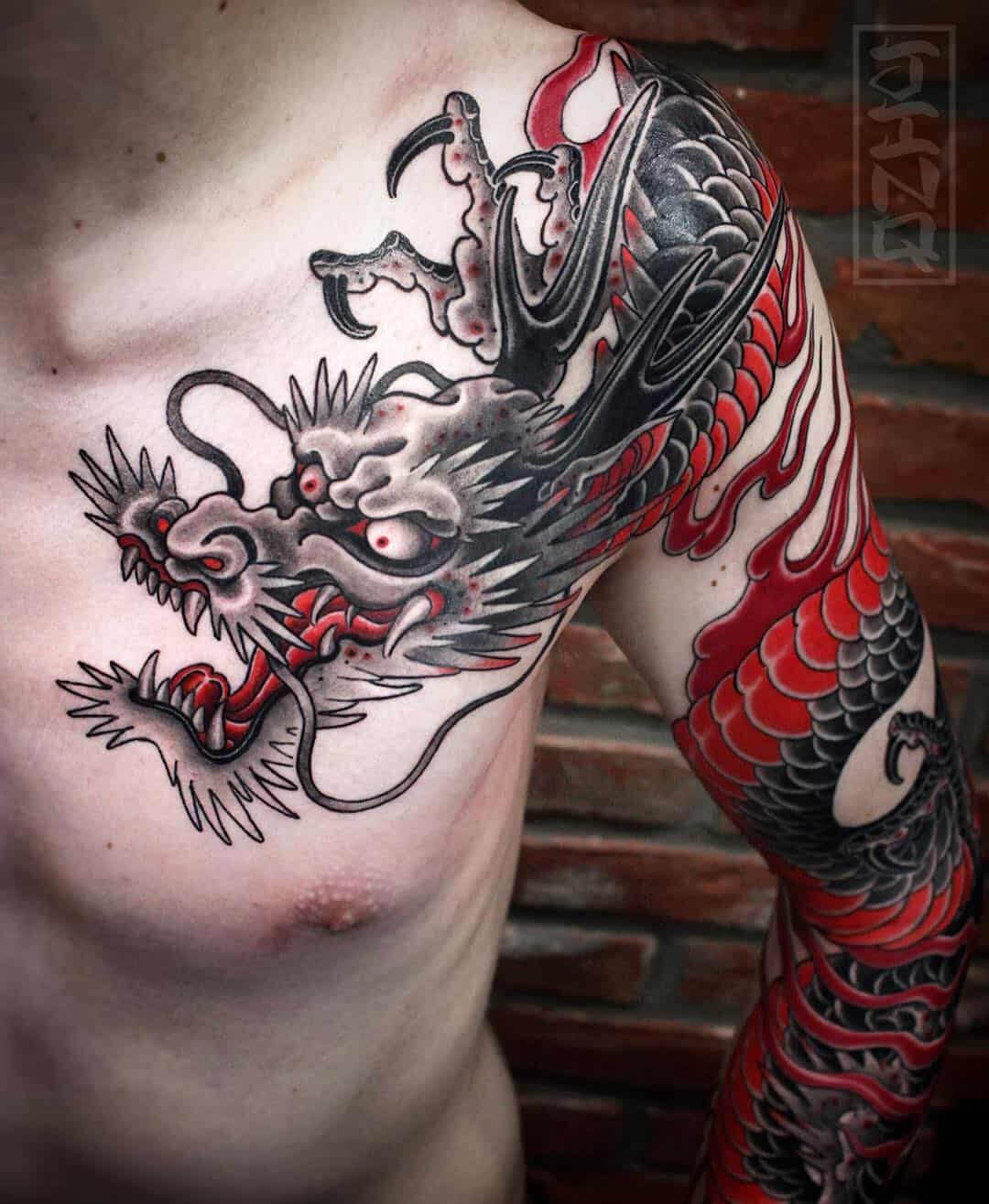 60 Dragon Tattoo Ideas To Copy To Live Your Fairytale Through Tattoos regarding dimensions 1080 X 1315