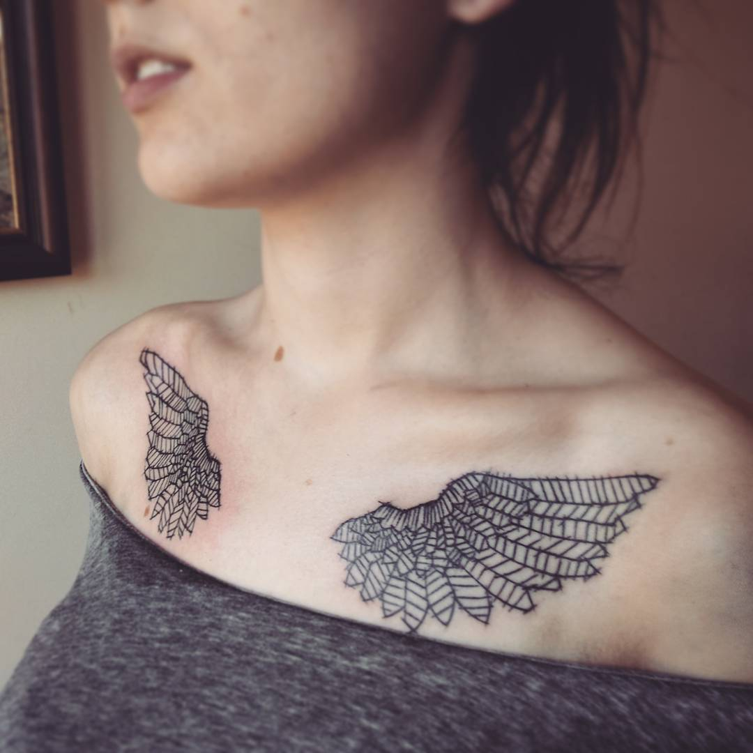 65 Best Angel Wings Tattoos Designs Meanings Top Ideas 2019 for dimensions 1080 X 1080