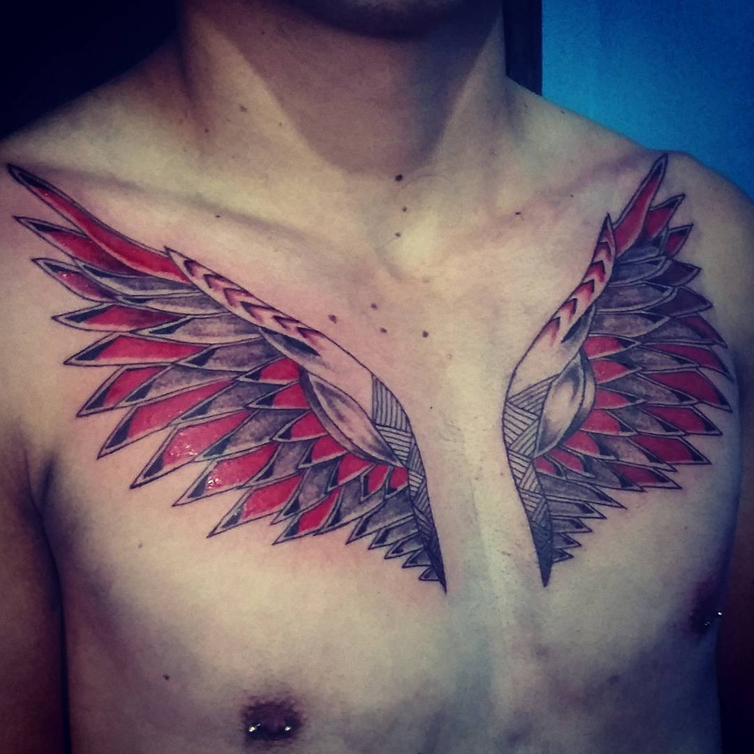 65 Best Angel Wings Tattoos Designs Meanings Top Ideas 2019 intended for size 1080 X 1080