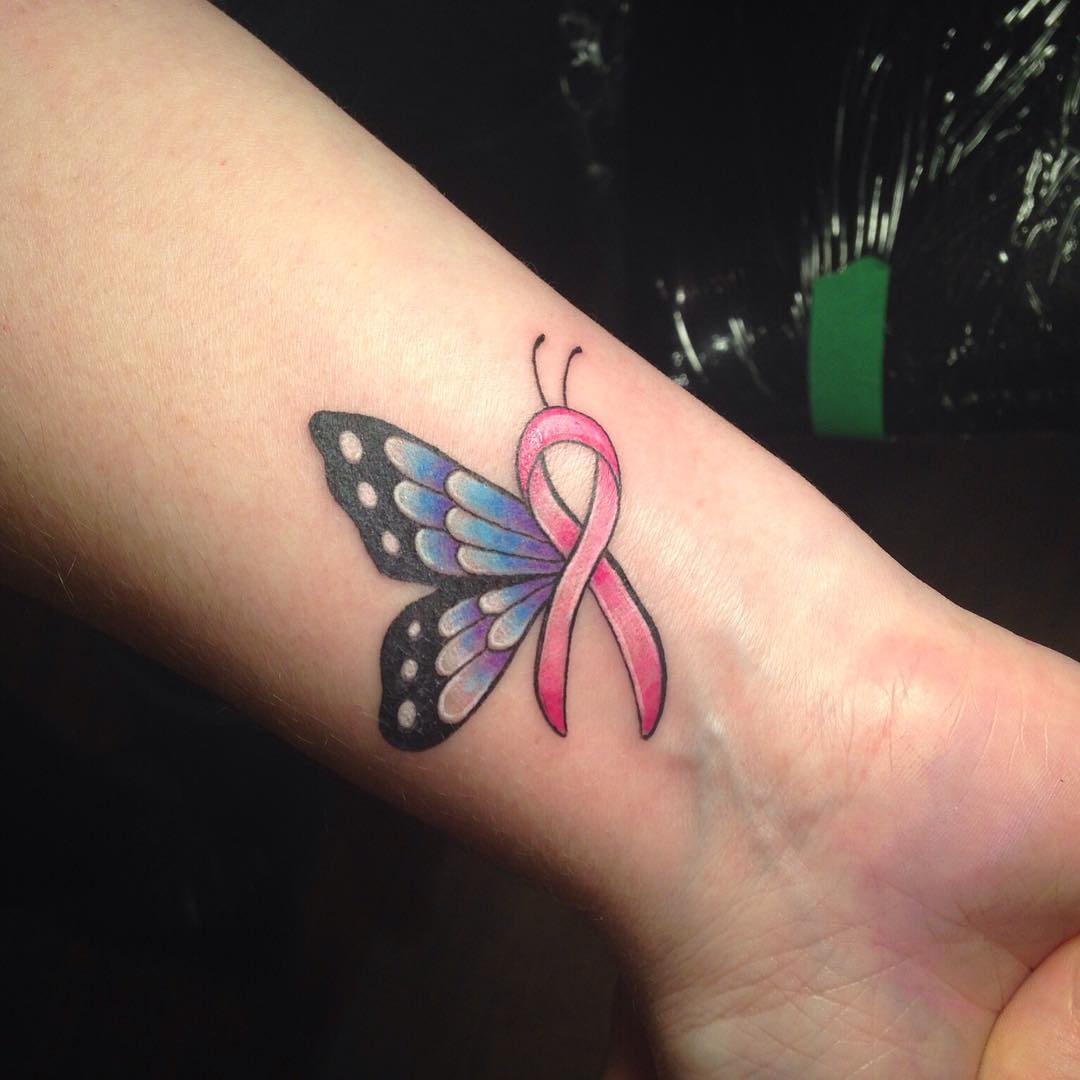 65 Best Cancer Ribbon Tattoo Designs Meanings 2019 intended for size 1080 X 1080
