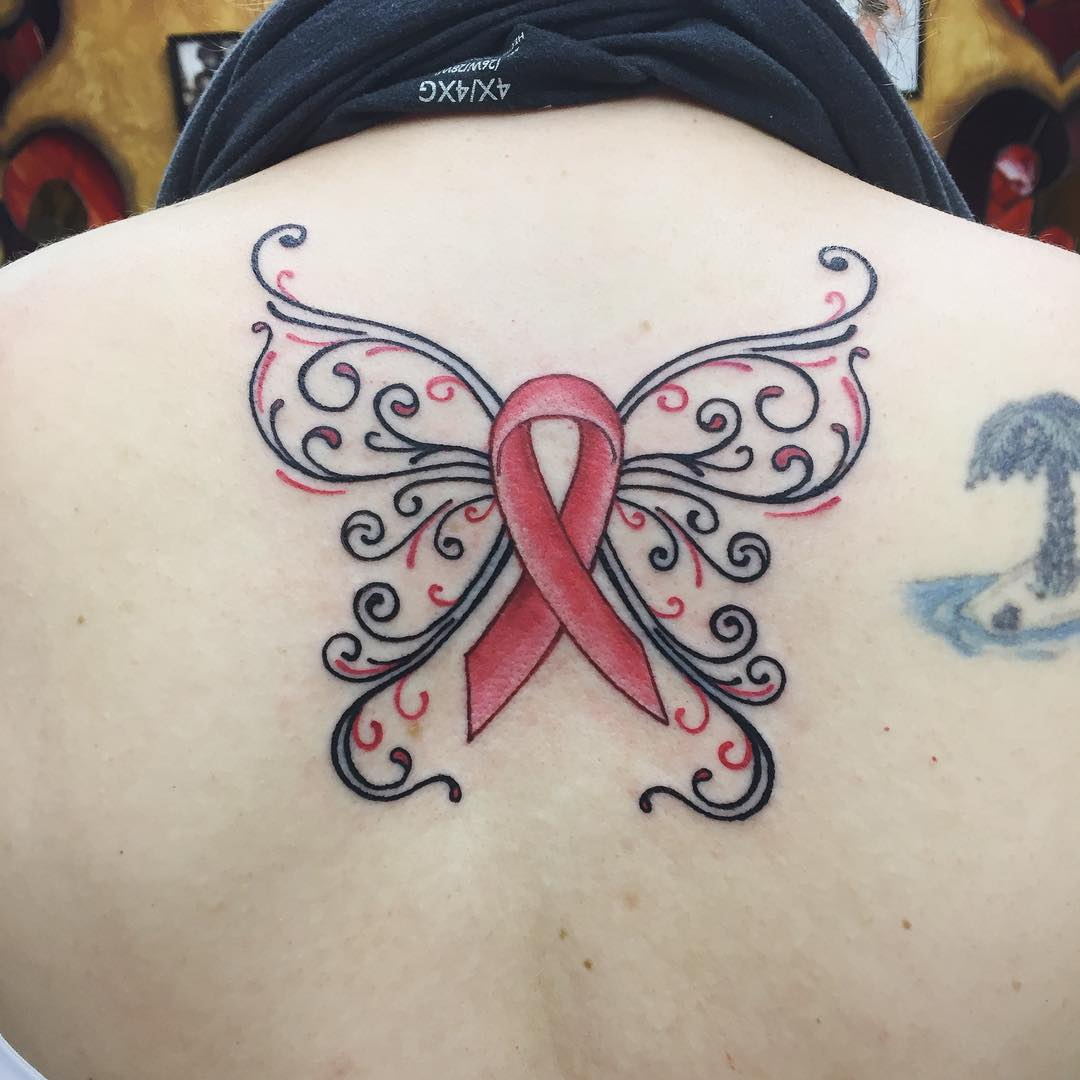 65 Best Cancer Ribbon Tattoo Designs Meanings 2019 regarding measurements 1080 X 1080