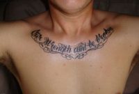 70 Alluring Wording Tattoo On Chest for proportions 1024 X 768