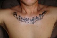 70 Alluring Wording Tattoo On Chest in sizing 1024 X 768