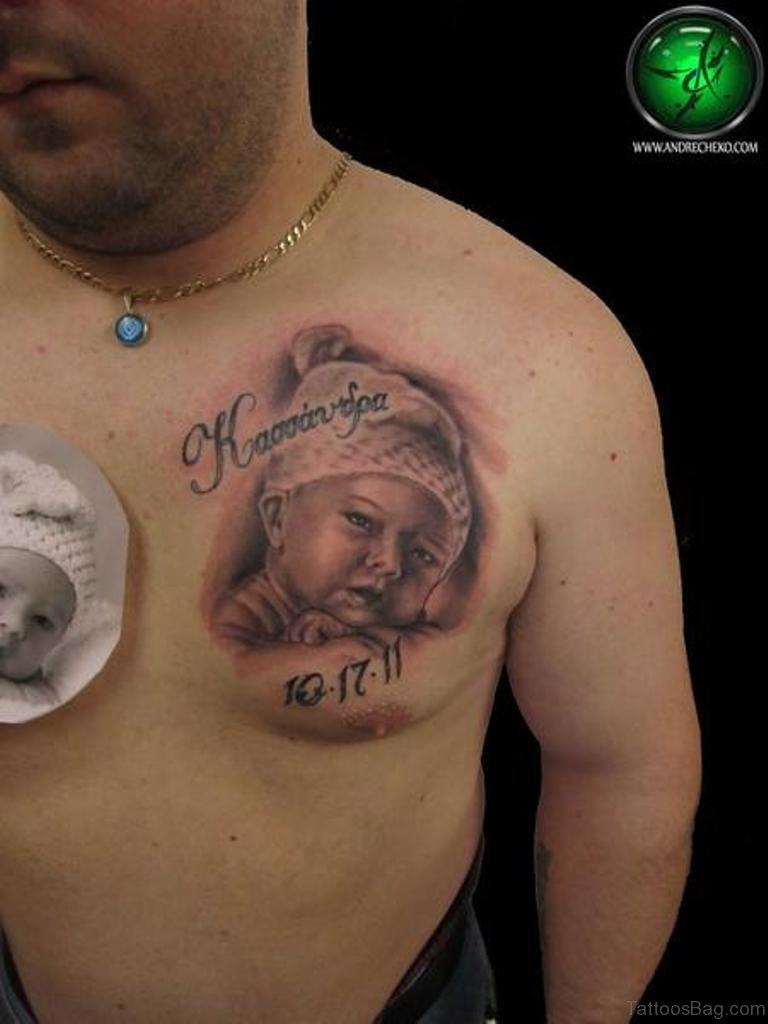 70 Brilliant Chest Tattoos with regard to dimensions 768 X 1024