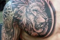 70 Lion Chest Tattoo Designs For Men Fierce Animal Ink Ideas pertaining to measurements 600 X 600