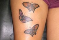 71 Pretty Butterfly Tattoos On Thigh inside dimensions 768 X 1024