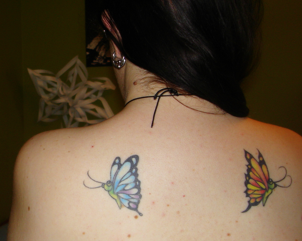 73 Awesome Butterfly Shoulder Tattoos intended for proportions 1024 X 816