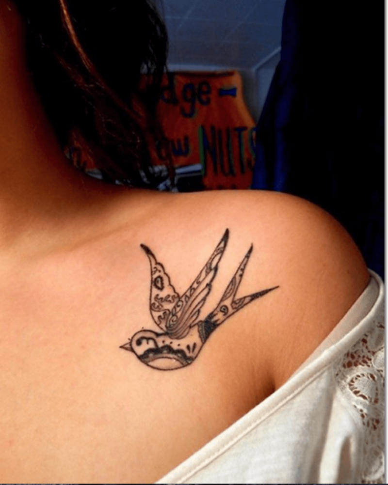 73 Collar Bone Tattoos That Will Wow Tattoo Photos And Design with regard to measurements 800 X 1001