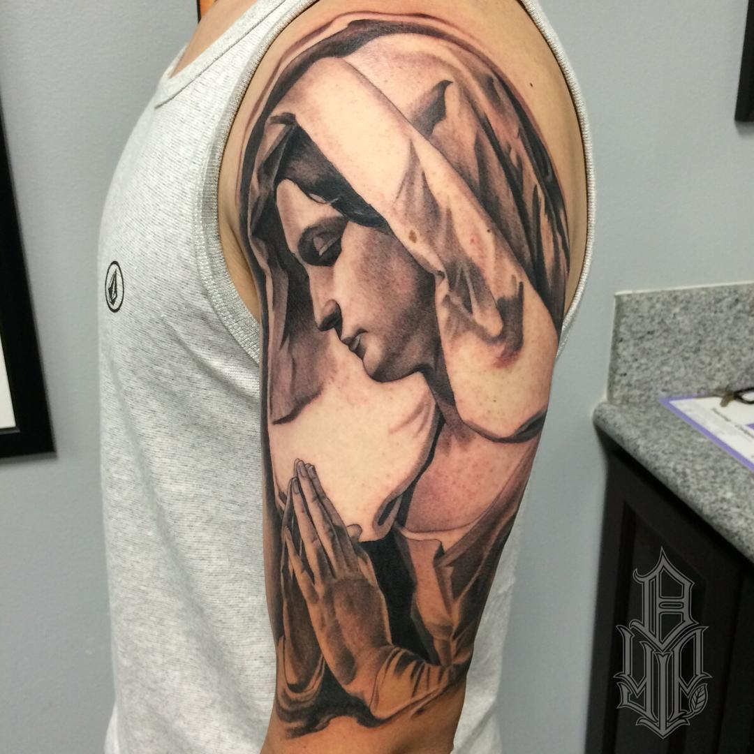 75 Best Spiritual Virgin Mary Tattoo Designs Meanings 2019 throughout dimensions 1080 X 1080