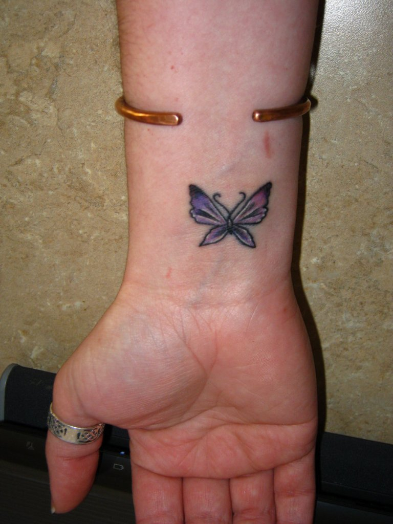 80 Fantastic Butterflies Wrist Tattoos Design intended for size 768 X 1024