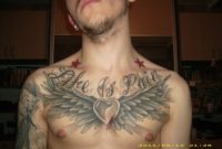 81 Alluring Wings Tattoo On Chest in sizing 1024 X 768